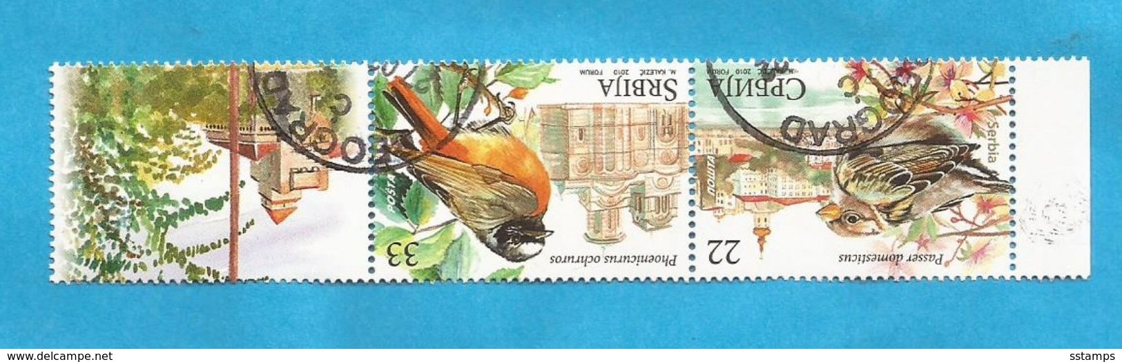 2010SRB    SERBIEN SERBIA SRBIJA FAUNA BIRDS  NEVER HINGED - Gebruikt