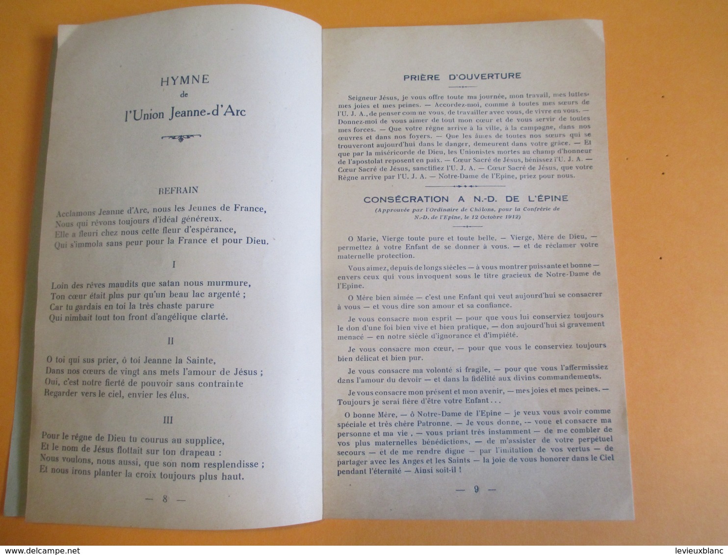 Programme/Union Jeanne D'Arc/Congrés Jubilaire/Monseigneur TISSIER Evêque De Chalons/EPERNAY/ 1936    PROG162 - Godsdienst & Esoterisme