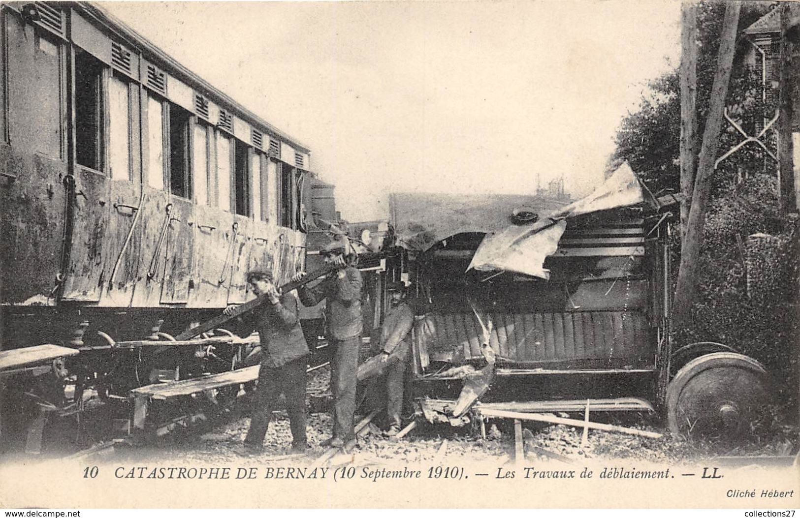 27-BERNAY- CATASTROPHE- LES TRAVAUX DE DEBLAIEMENT - Bernay