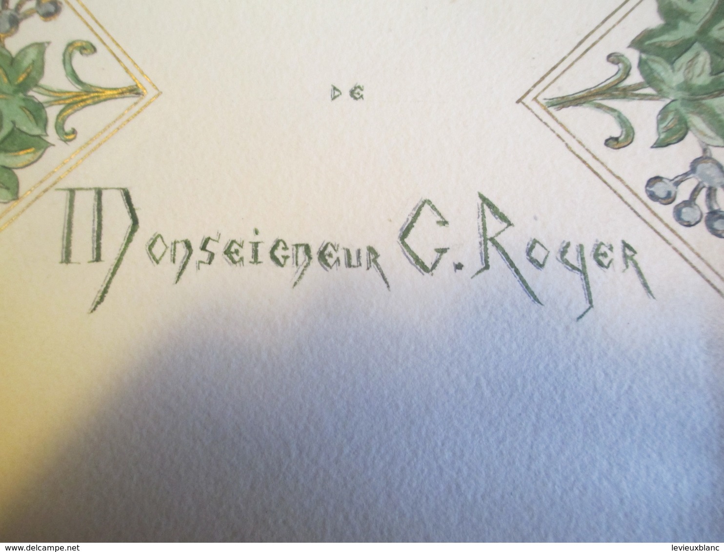 Programme Enluminé/Jubilé Sacerdotal De  Monseigneur G ROGER/Sainte Marthe/ EPERNAY/ 1923    PROG167 - Religion & Esotericism