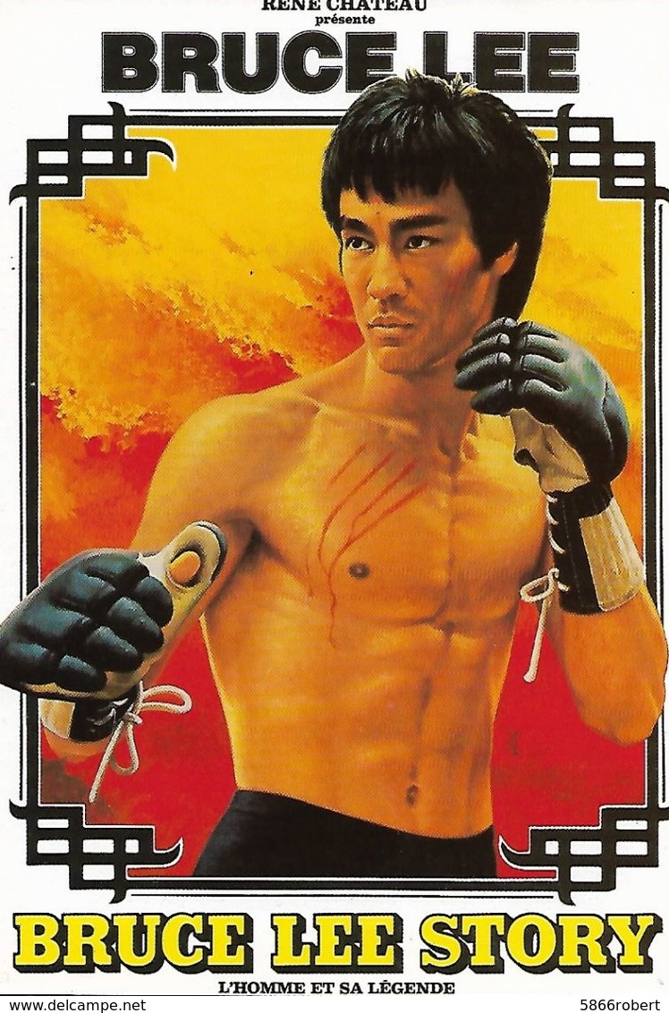 CARTE POSTALE ORIGINALE 10CM/15CM COULEUR : BRUCE LEE STORY L'HOMME ET SA LEGENDE  CHAMPION DU MONDE DE KARATE - Martiaux