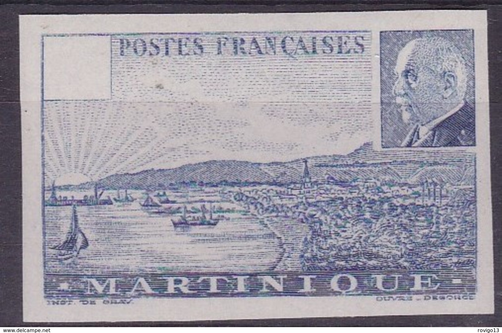 Martinique, Yvert N° 190a Sans Valeur Faciale, Sans Gomme Et Non Dentelé - Cote 300 € - Neufs