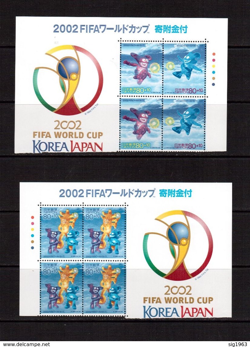 Japan-2001 (Mi.3171-3173) , Football, Soccer, Fussball,calcio,MNH - 2002 – Corea Del Sud / Giappone