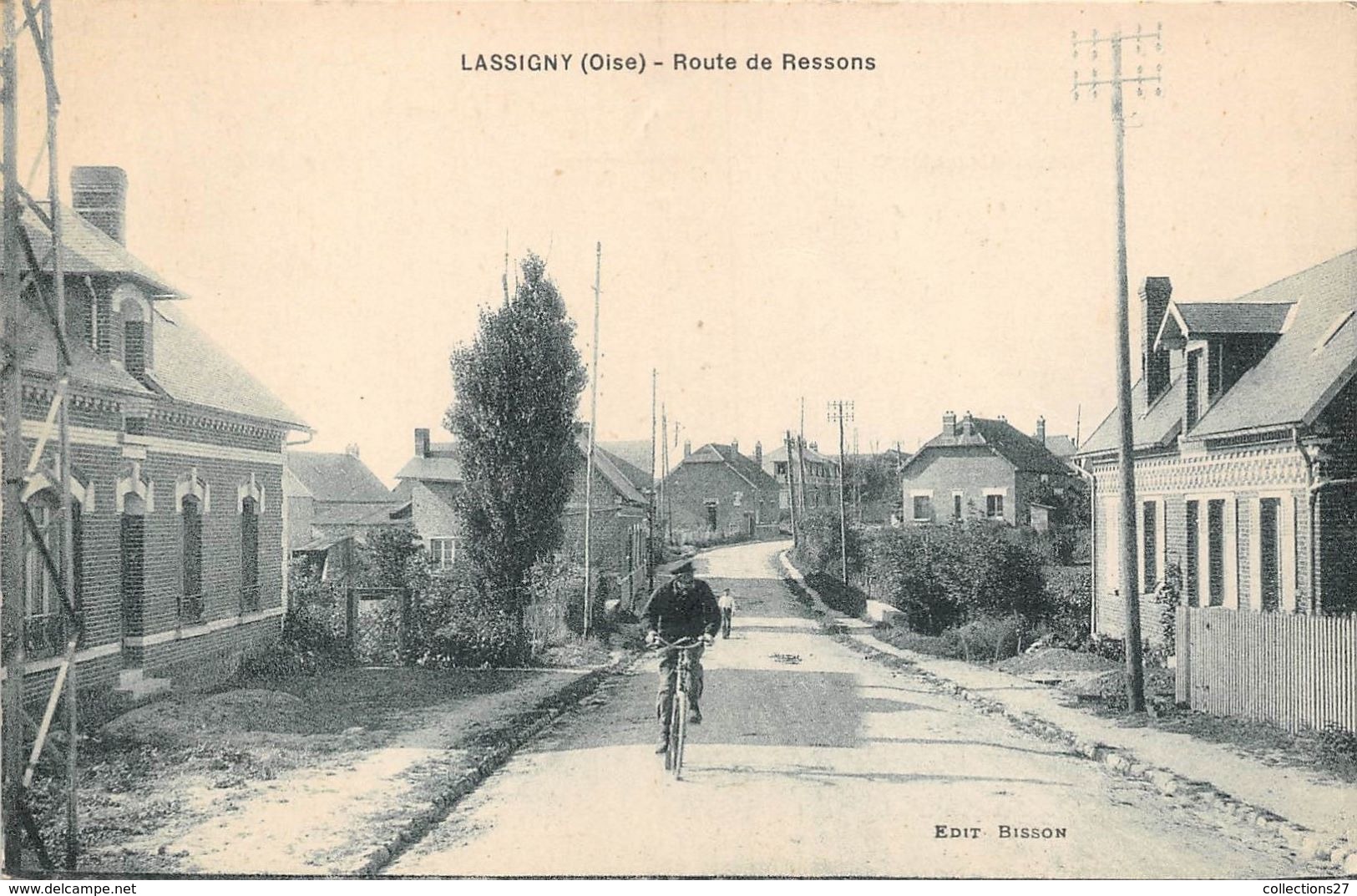 60-LASSIGNY-ROUTE DE RESSONS - Lassigny