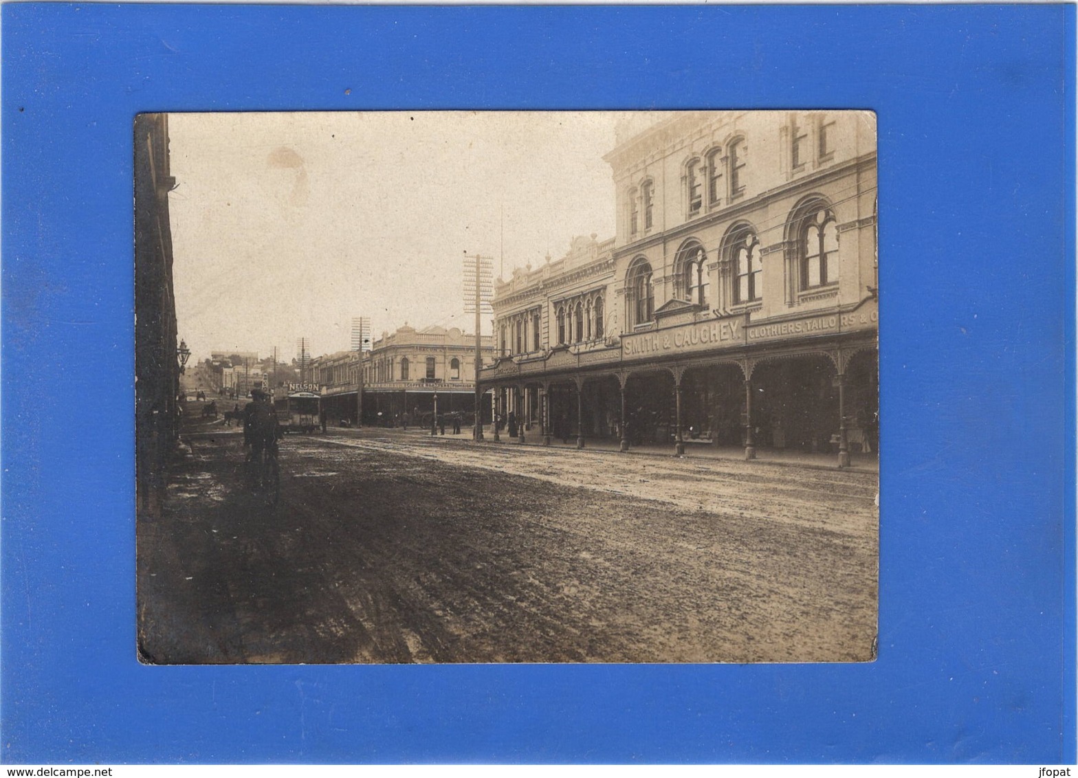 Photographie Originale Ancienne D'une Rue D'Auckland - Lieux