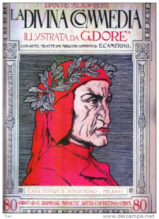 LA DIVINA COMMEDIA ILLUSTRATA - Fascicolo 2° - Anno 1940 - Libri Antichi