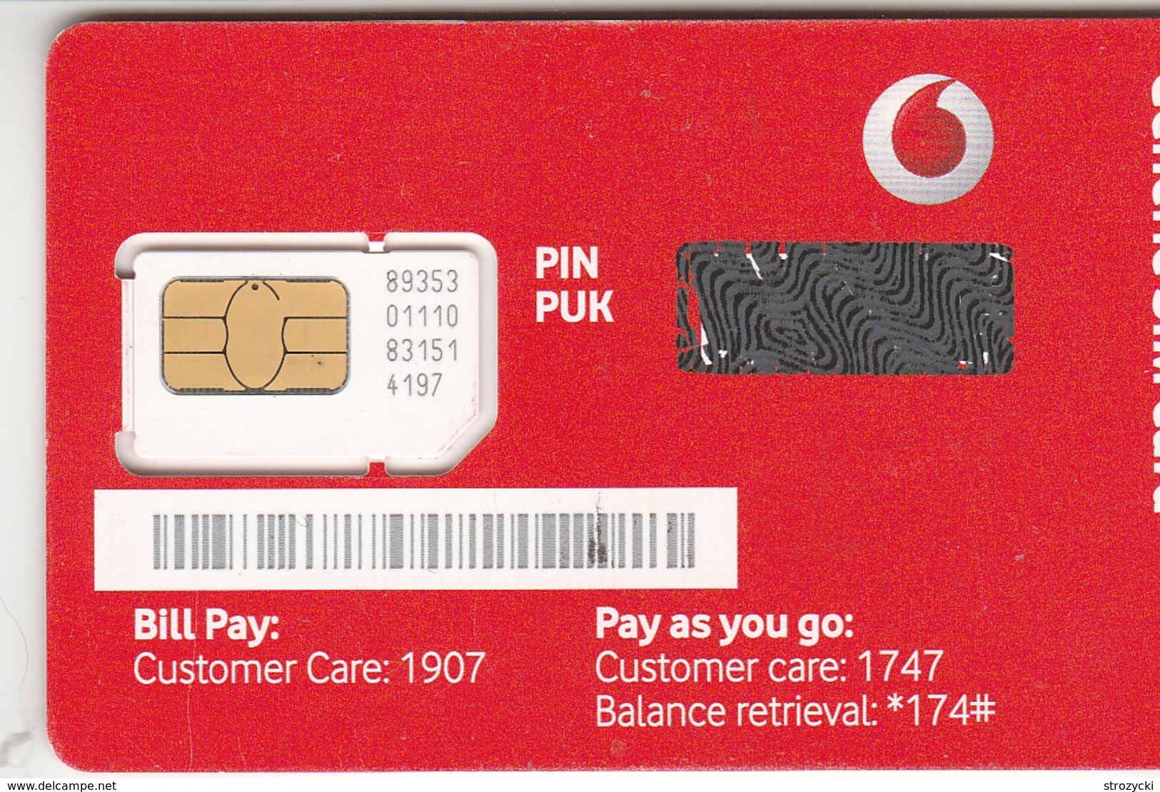 Ireland - Vodafone - GSM SIM  - Mint - Ireland
