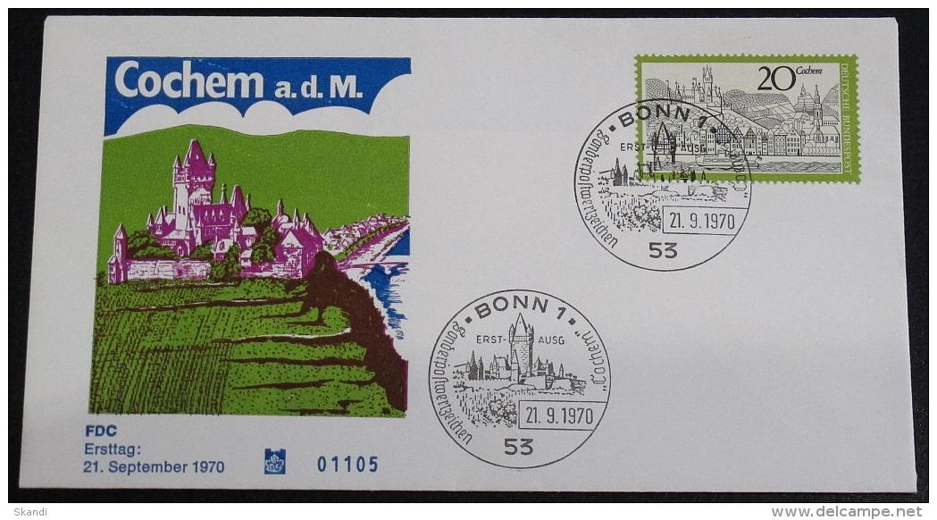 DEUTSCHLAND 1970 Mi-Nr. 649 FDC - Sonstige & Ohne Zuordnung