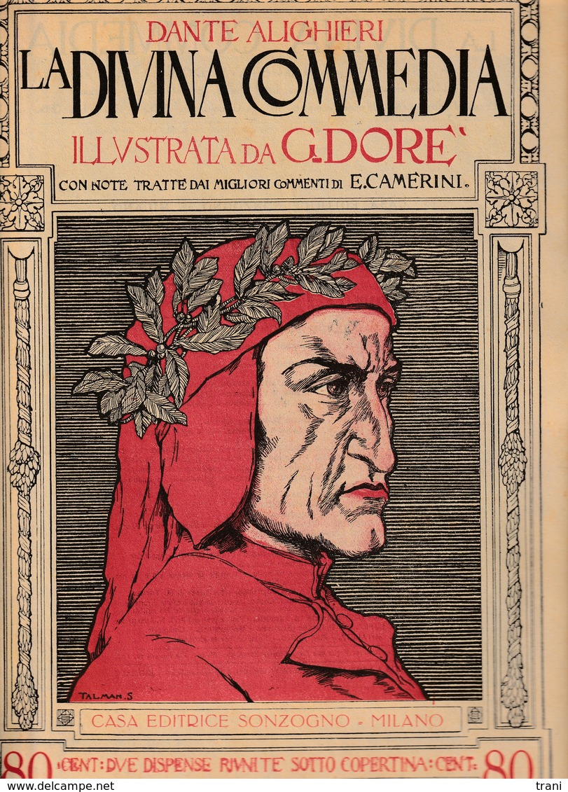 LA DIVINA COMMEDIA ILLUSTRATA - Fascicolo 4° - Anno 1940 - Libri Antichi