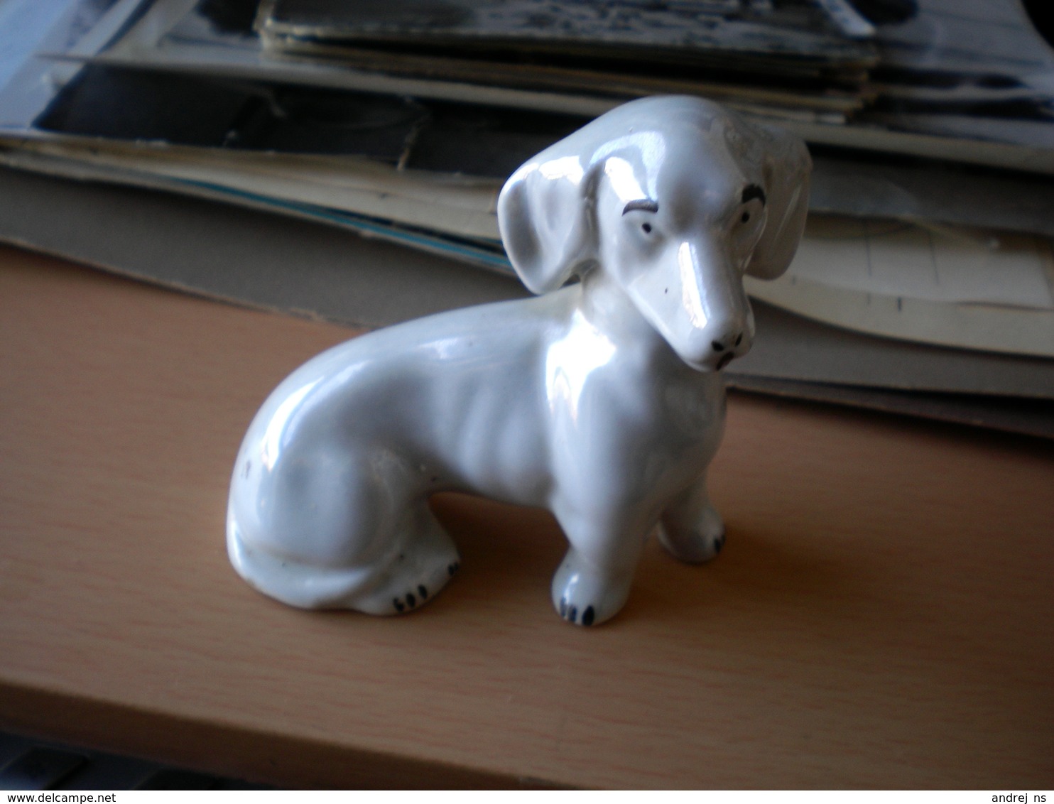 Dachshund A Porcelain Figure - Other & Unclassified