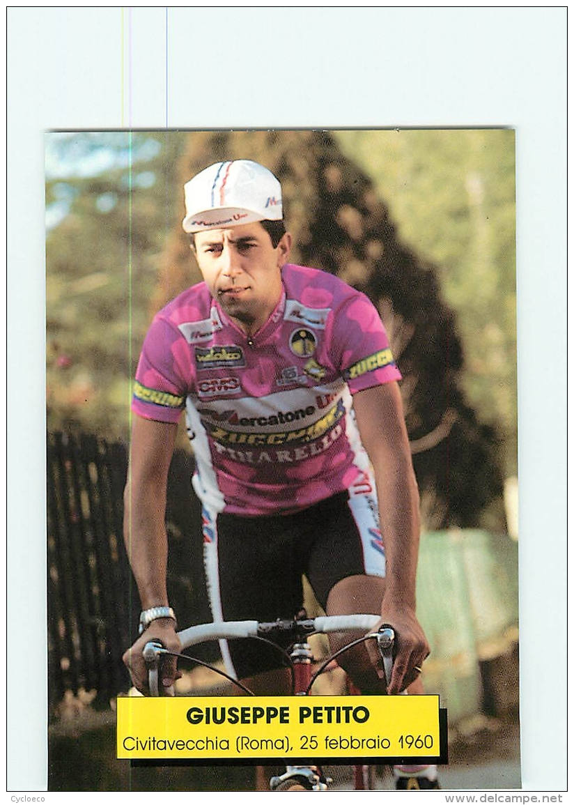 Giuseppe PETITO . Cyclisme. 2 Scans. Mercatone Uno  Zucchini  (1992 ?) - Ciclismo