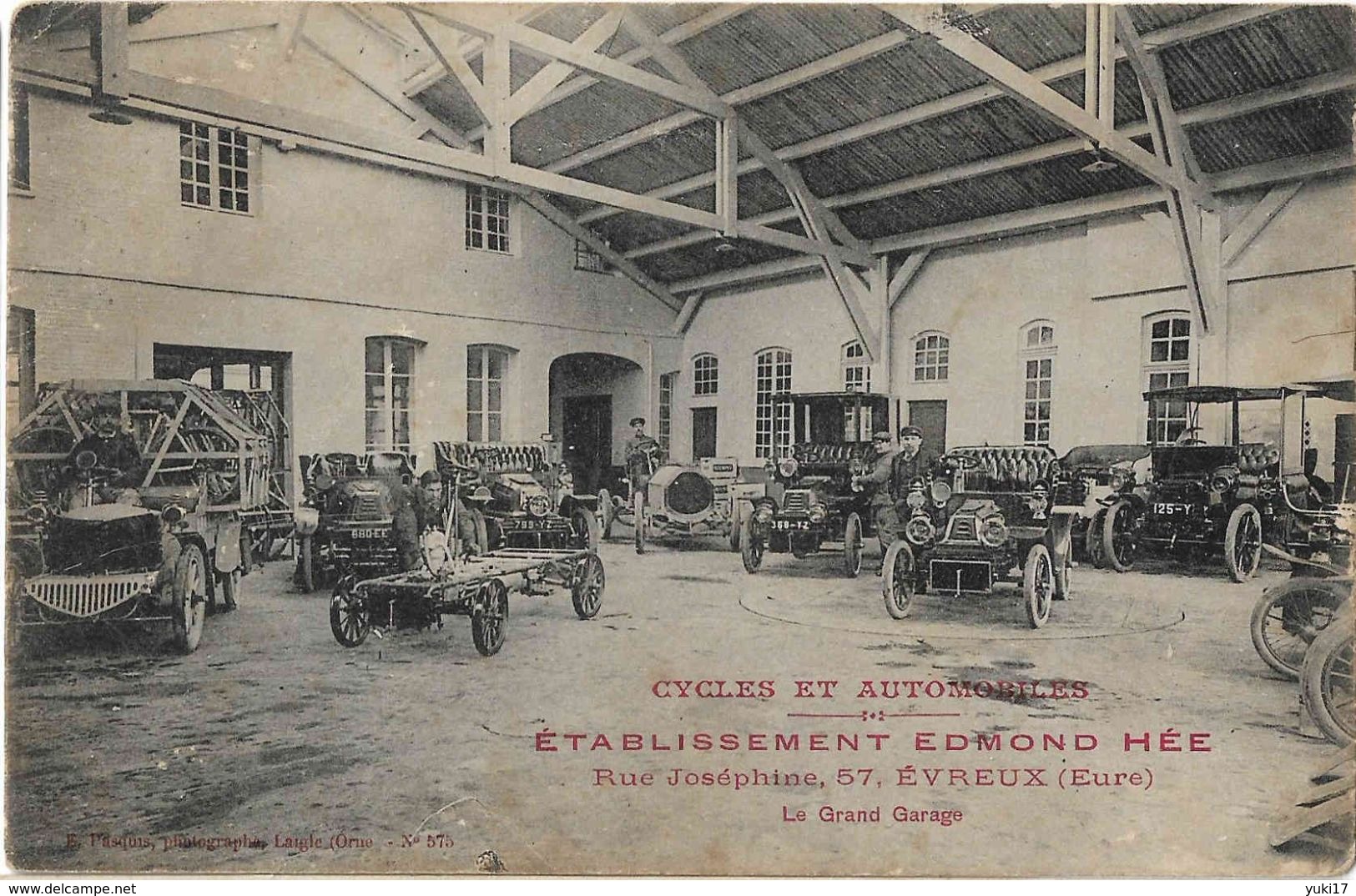 27 EVREUX CYCLES AUTOMOBILES EDMOND HEE GARAGE - Evreux