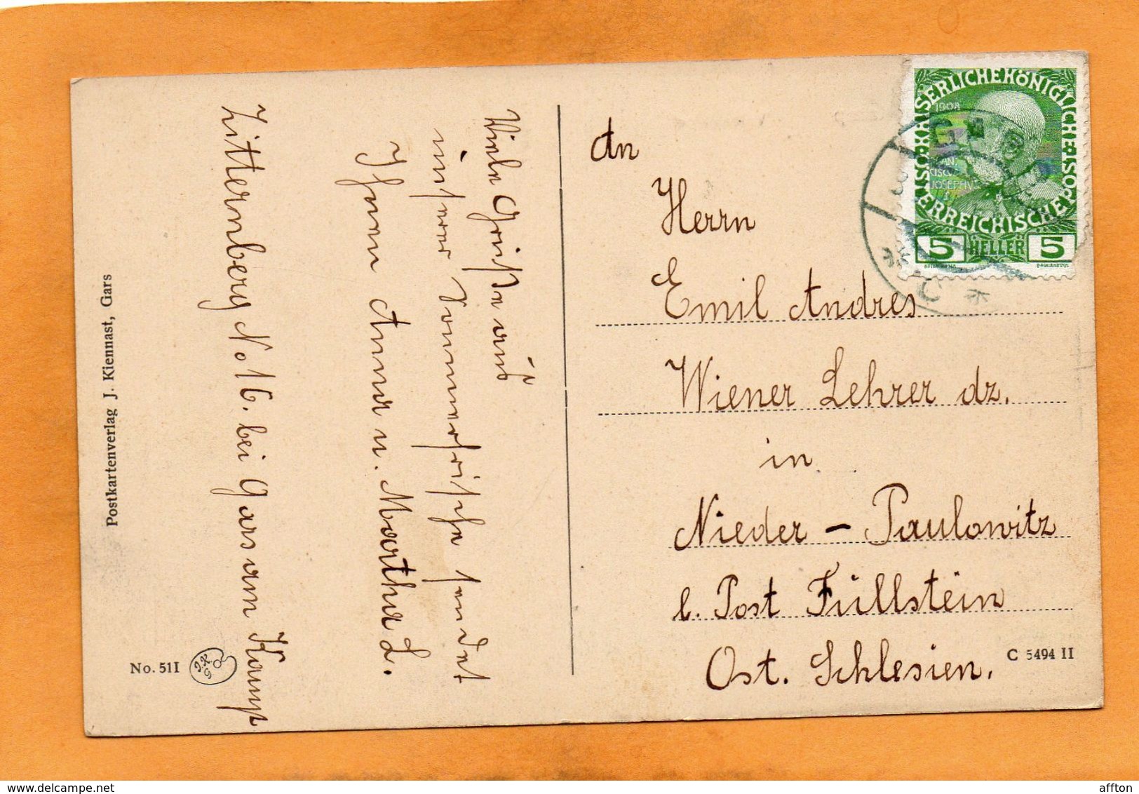 Gars Am Kamp 1913 Postcard - Gars Am Kamp