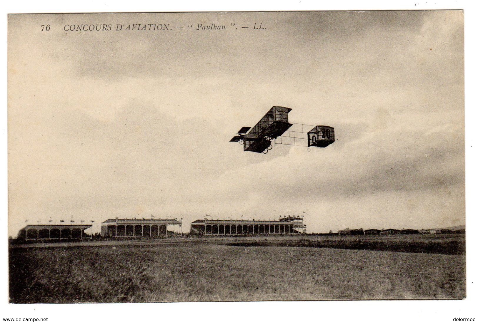 CPA Concours Aviation Pilote Avion Paulhan Né 1883 à Pézenas Pub Maison Beau à Rouen Au Dos éditeur LL N°76 - ....-1914: Précurseurs