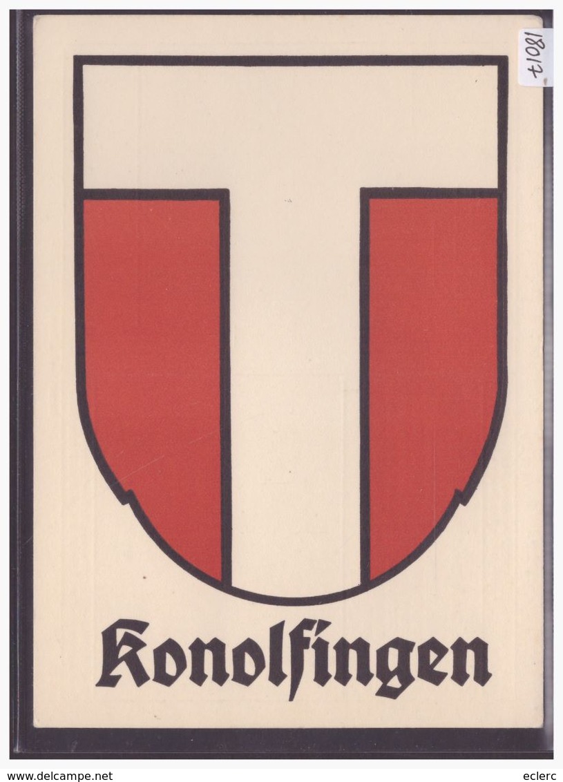 GRÖSSE 10x15cm - KONOLFINGEN - WAPPEN - ARMOIRIE - TB - Konolfingen