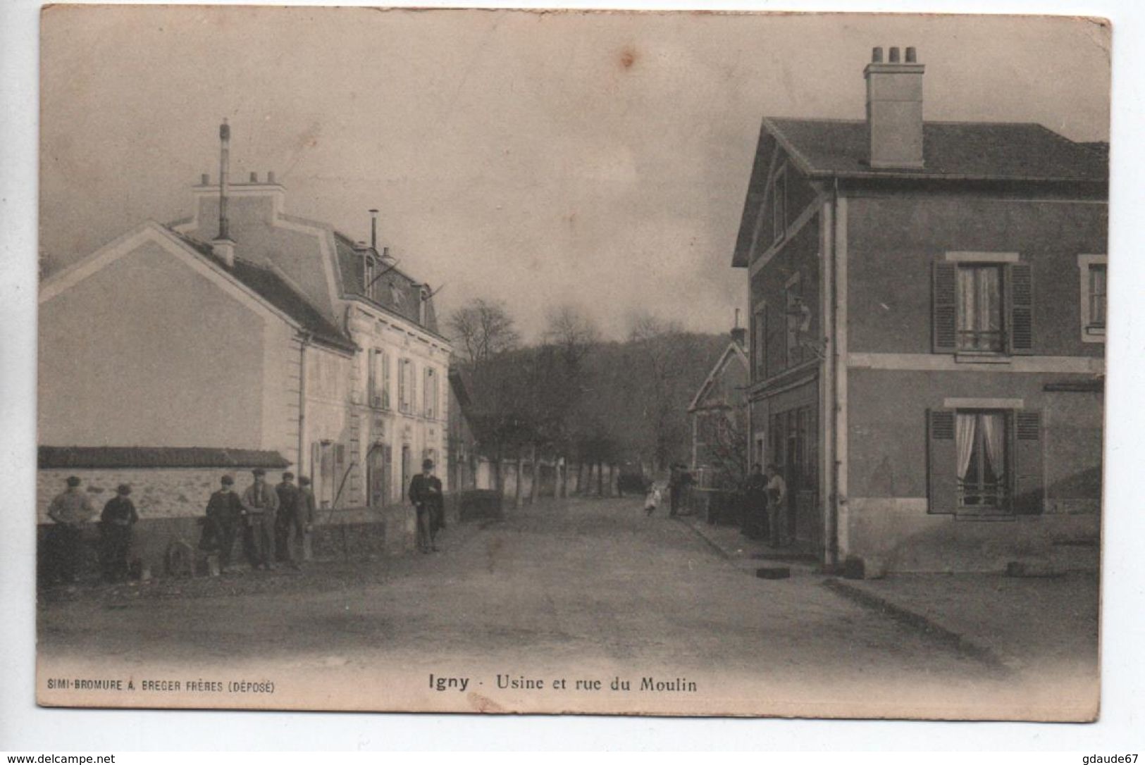 IGNY (28) - USINE ET RUE DU MOULIN - Igny