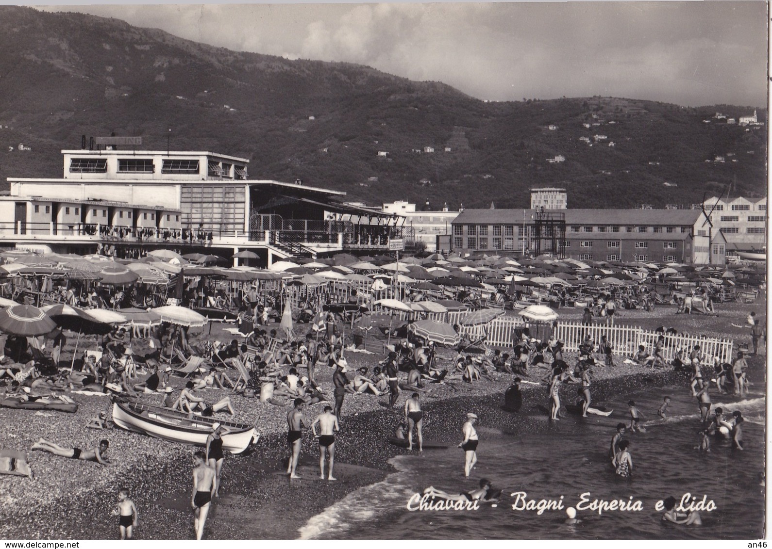 CHIAVARI - BAGNI ESPERIA E LIDO  AUTENTICA 100% - Genova (Genua)