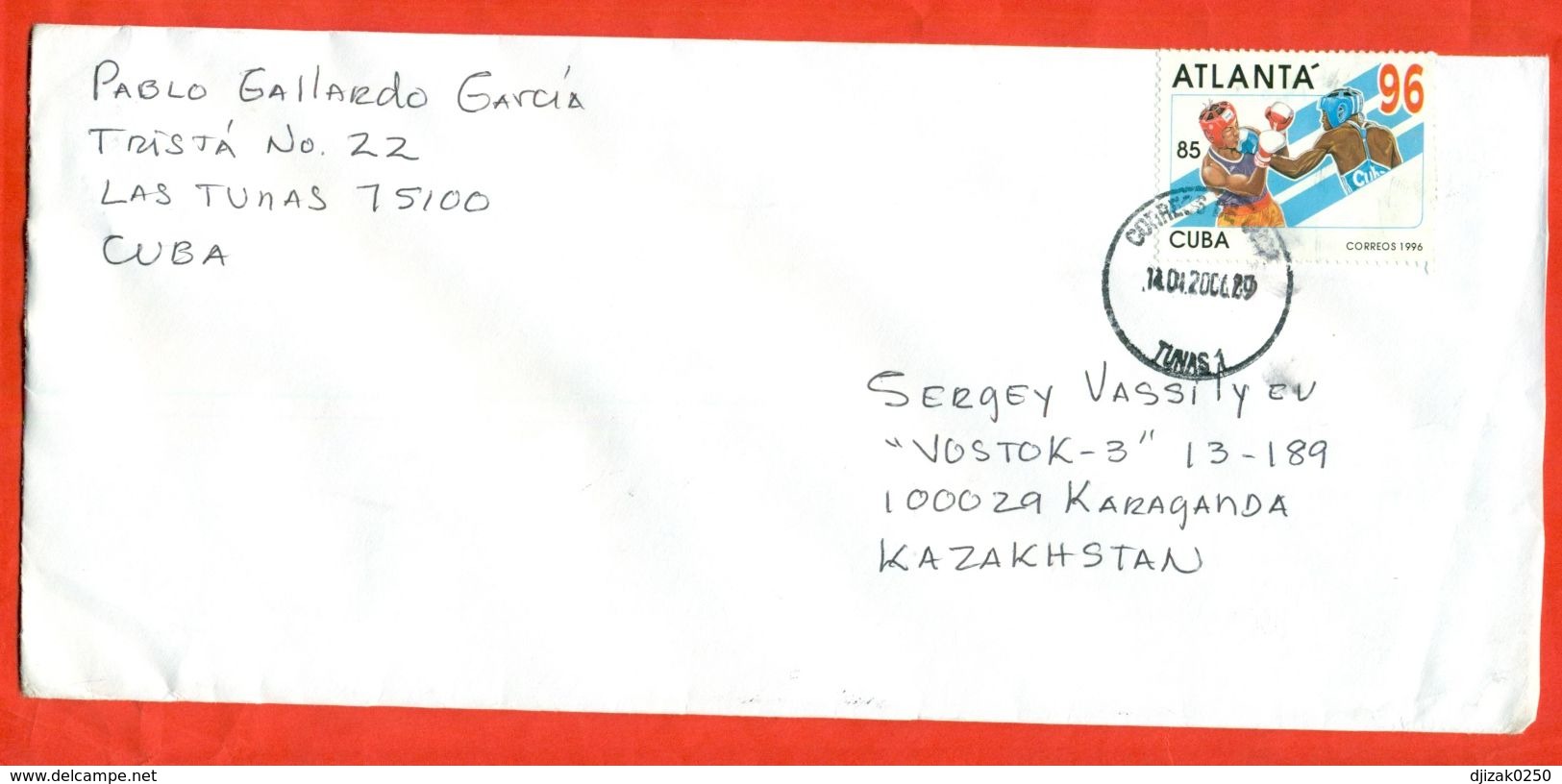 Cuba 1996. Boxing. Envelope Passed The Mail. - Covers & Documents