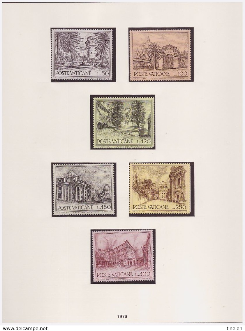 Vaticano - collezione su album Safe dal 1929 al 1978 serie/servizi/foglietti
