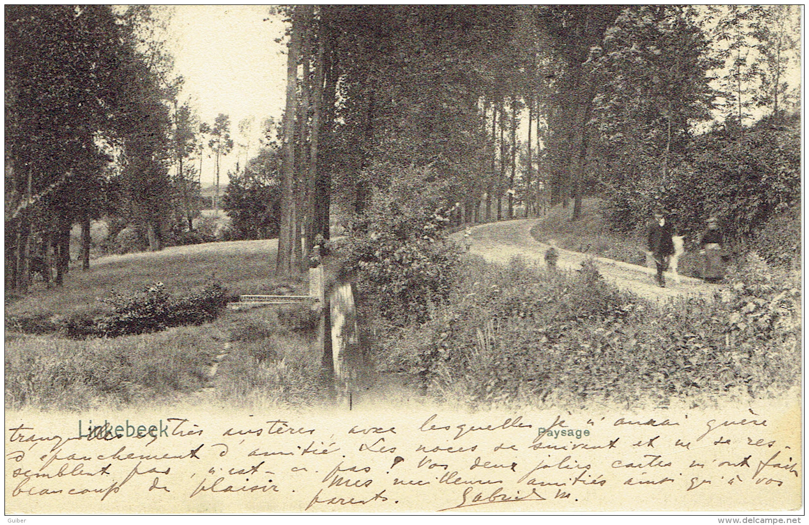 Linkebeek Paysage Animée 1906 Nels - Linkebeek