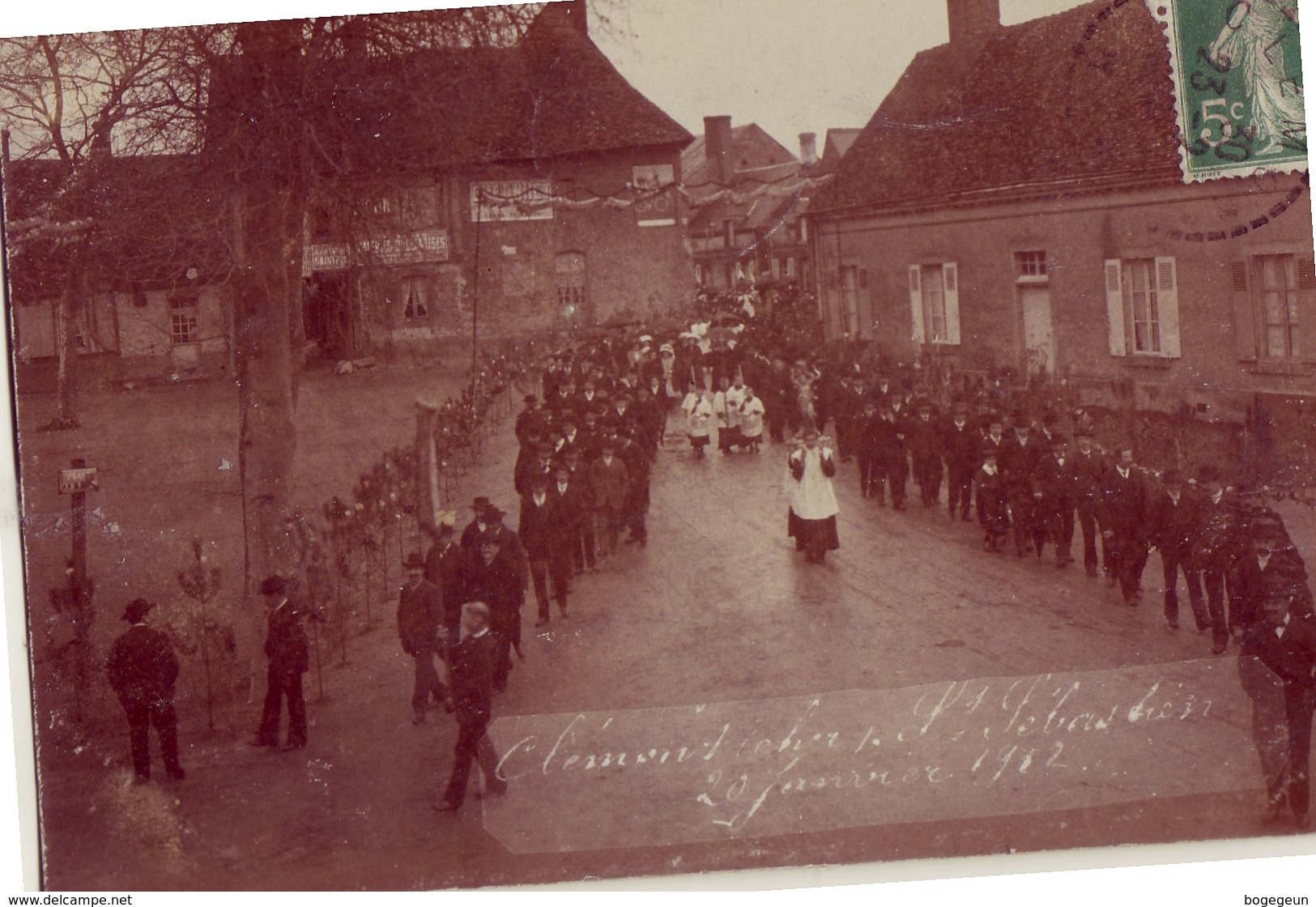18 CLEMONT SUR CHER St Sébastien 20 Janvier 1912 - Clémont