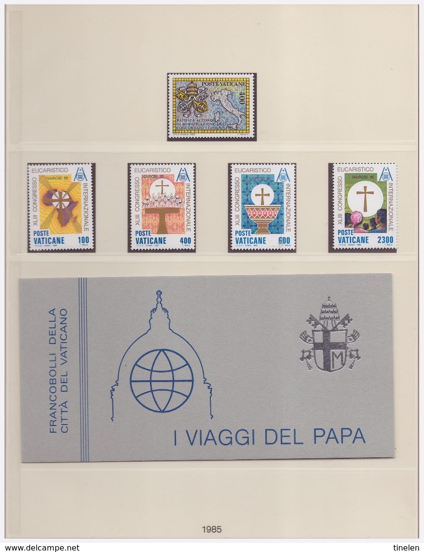 Vaticano - collezione su album Lindner  dal 1979 al 1996 serie/foglietti/libretti