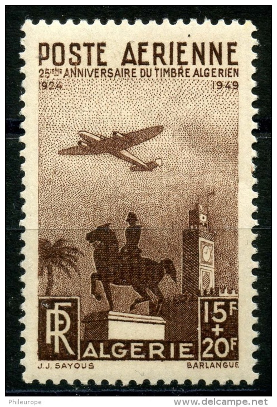 Algerie (1949) PA N 13 * (charniere) - Neufs