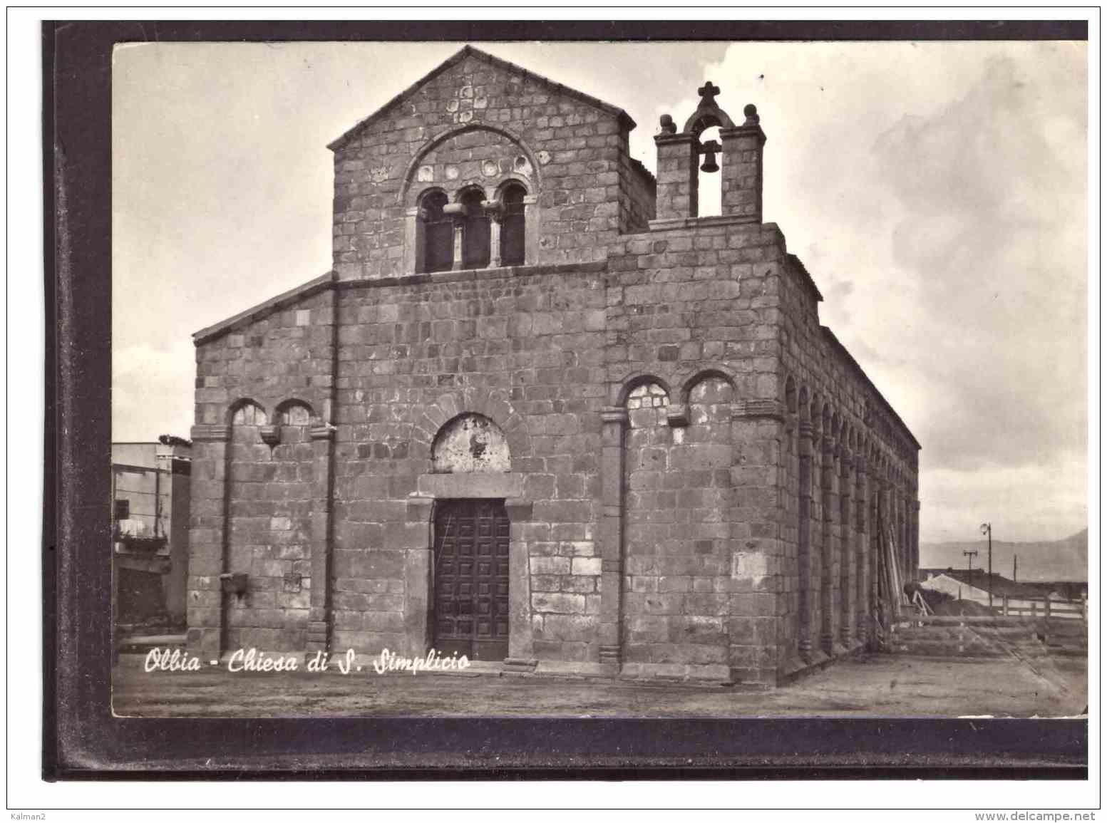 12160   -   OLBIA  -  CHIESA DI S.SIMPLICIO      /       VIAGGIATA - Olbia