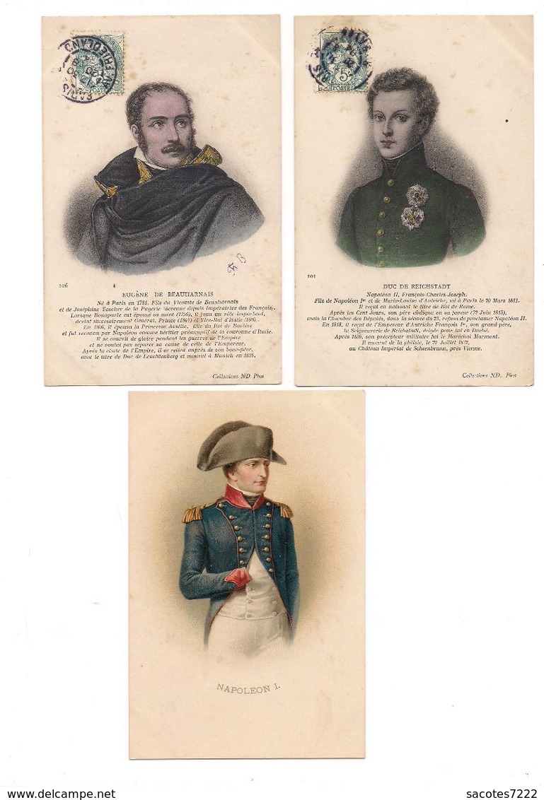 18  CPA FAMILLE  NAPOLEON  BONAPARTE: Caroline;Mathilde,Jérôme,Charles, Lucien Joséphine Marie Louis Murat .etc... - Koninklijke Families