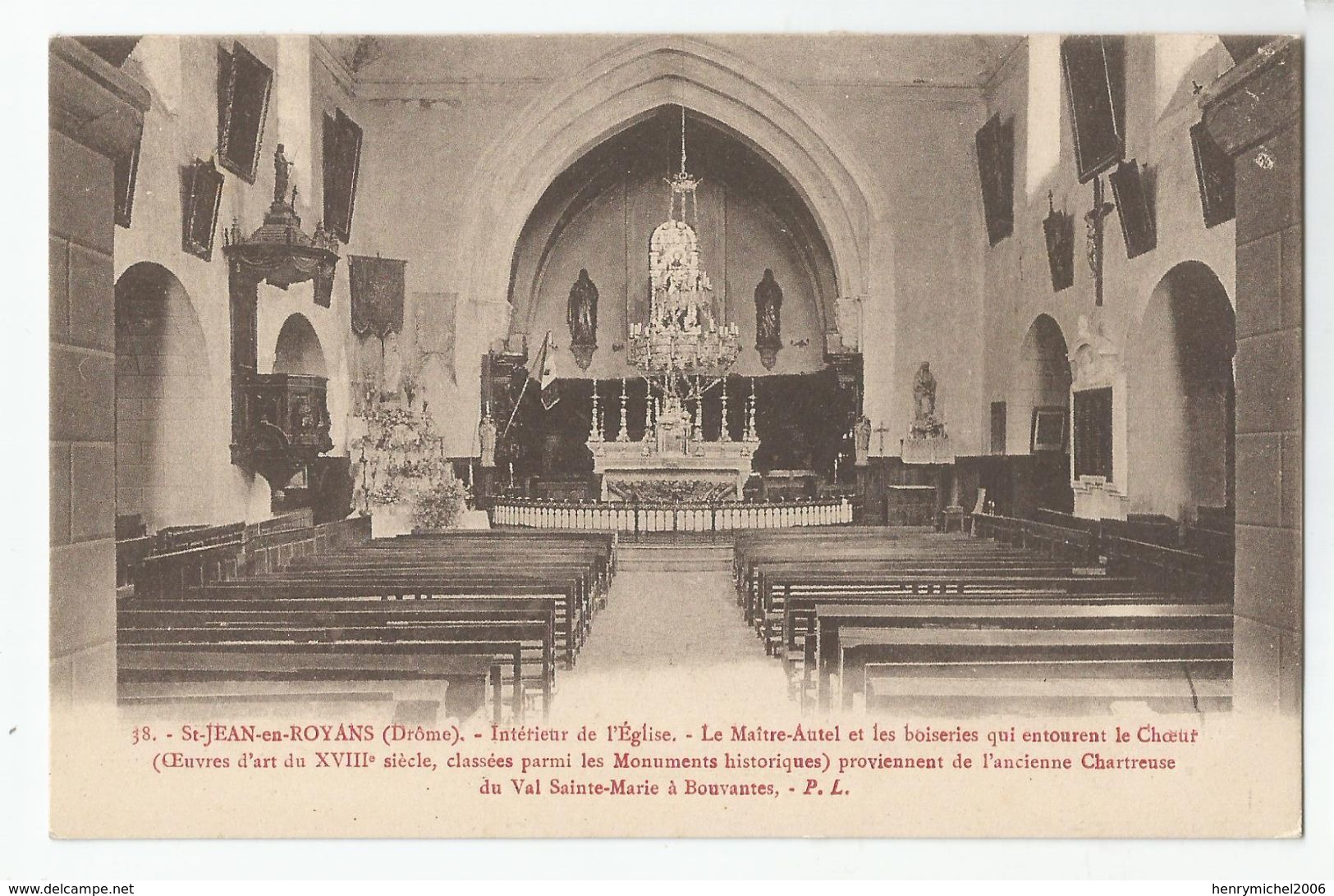 Drome 26 - St Jean En Royans Intérieur De L'église - Autres & Non Classés