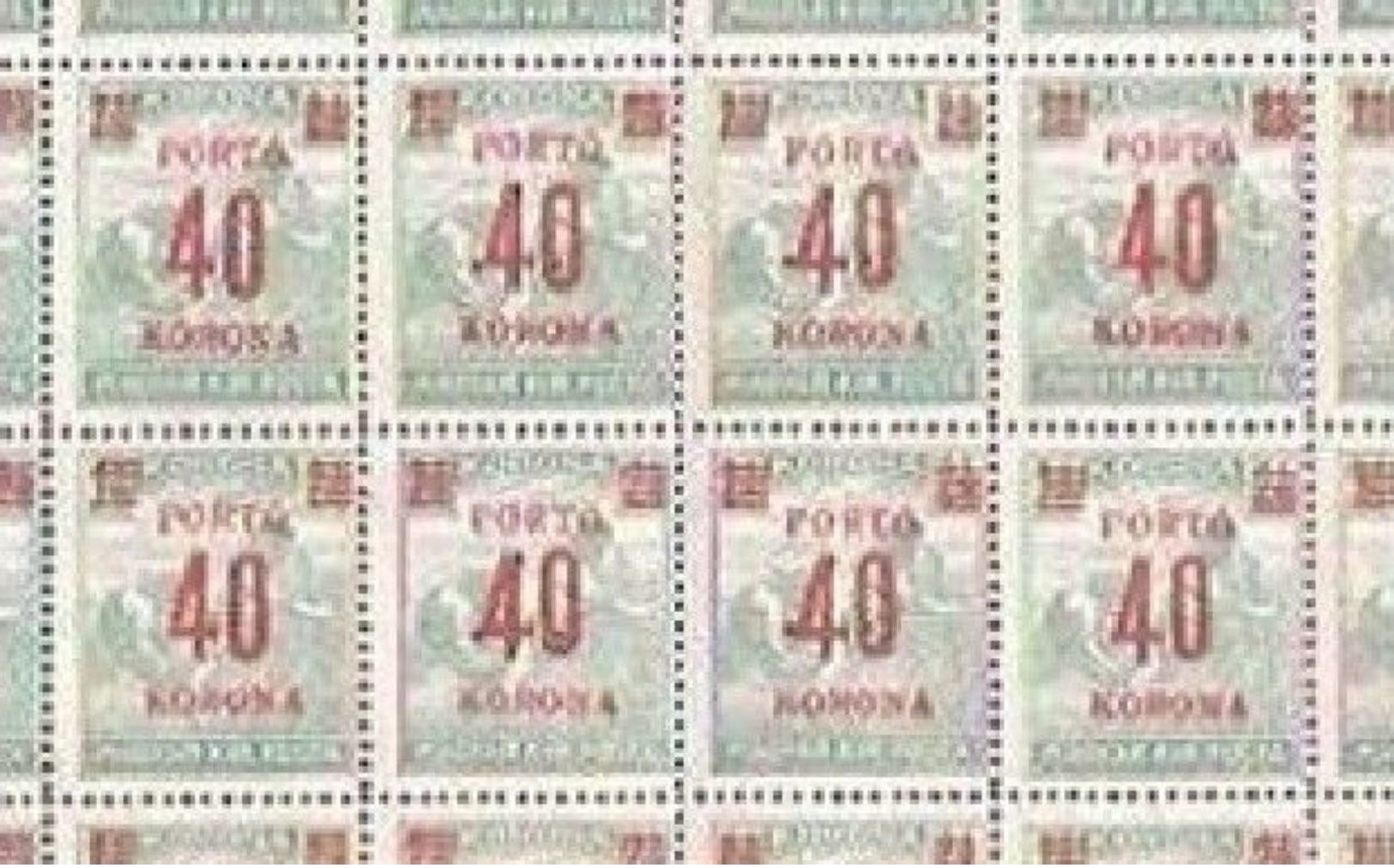 Hungary 1922 2 X Half Sheets MNH Reaper Stamps Overprints - Blocks & Sheetlets