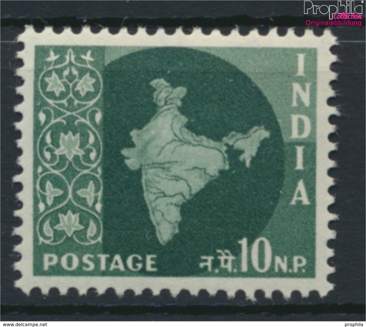 Indien 265 Postfrisch 1957 Landkarte (9137561 - Unused Stamps