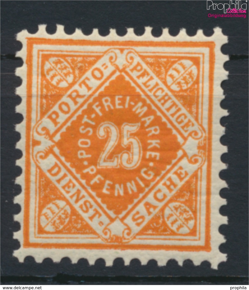 Württemberg D106 Mit Falz 1896 Ziffern In Raute (9158205 - Sonstige & Ohne Zuordnung