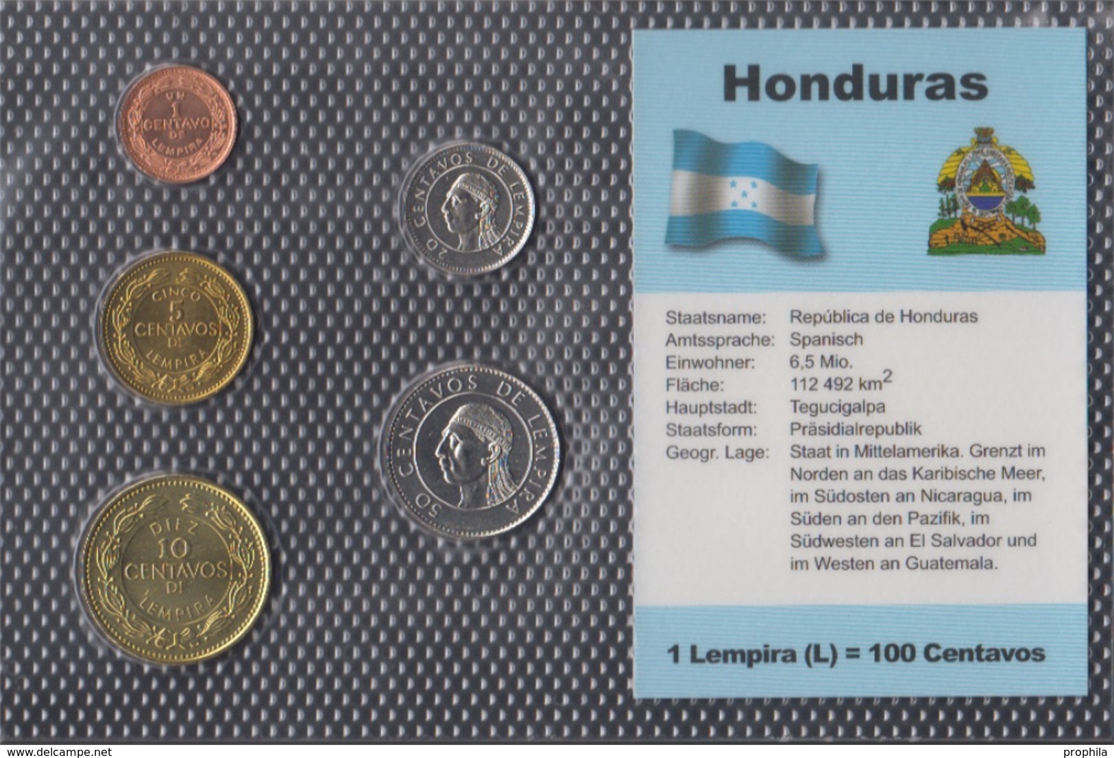 Honduras Stgl./unzirkuliert Kursmünzen Stgl./unzirkuliert 1991-1996 1 Centavo Bis 50 Centavos (9146536 - Honduras