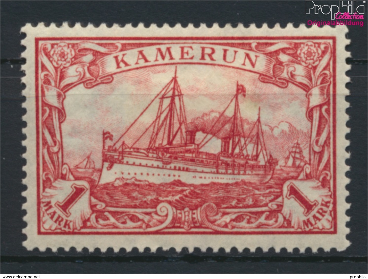 Kamerun (Dt. Kolonie) 24II B Mit Falz 1919 Schiff Kaiseryacht Hohenzollern (9137630 - Kamerun