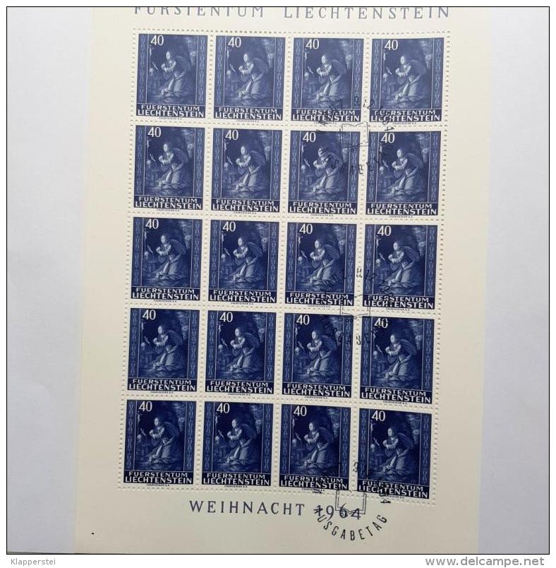 LIECHTENSTEIN LOT 18 KLEINBÖGEN Feuillet Bloc 1964 1965 ** MNH / O  SUPER ETAT - Bloques & Hojas