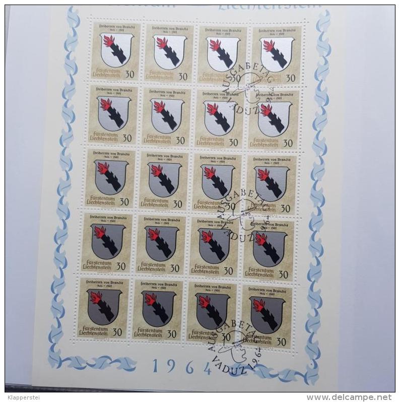 LIECHTENSTEIN LOT 18 KLEINBÖGEN Feuillet Bloc 1964 1965 ** MNH / O  SUPER ETAT - Bloques & Hojas