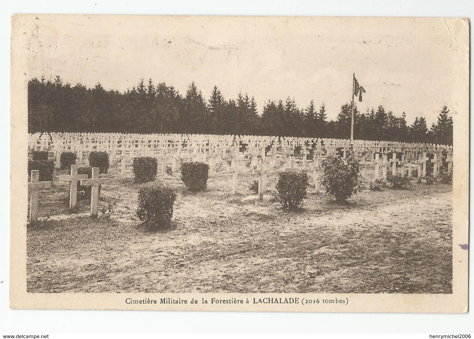 55 Meuse - Lachalade Cimetière Militaire De La Forestière Cachet Comité D'argonne 1936 - Sonstige & Ohne Zuordnung