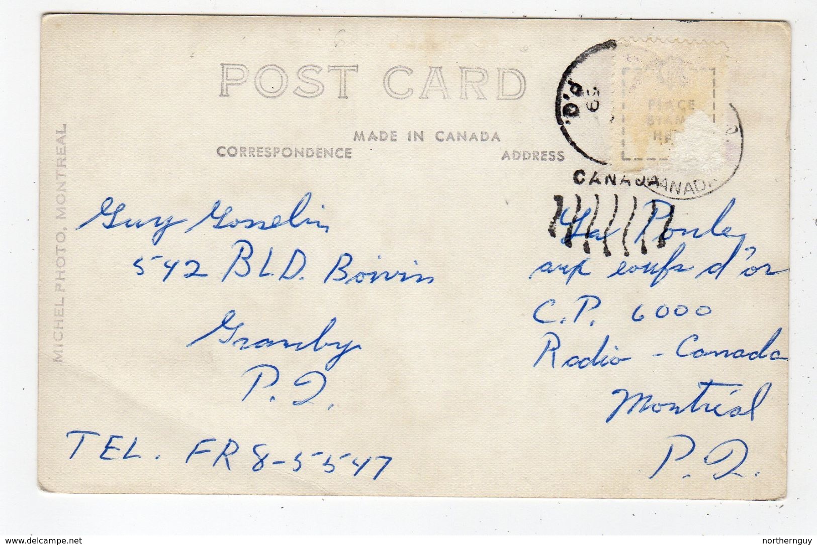 GRANBY, Quebec, Canada, Hotel Mont. Shefford, Montreal Shoe Store, 1959 RPPC - Granby