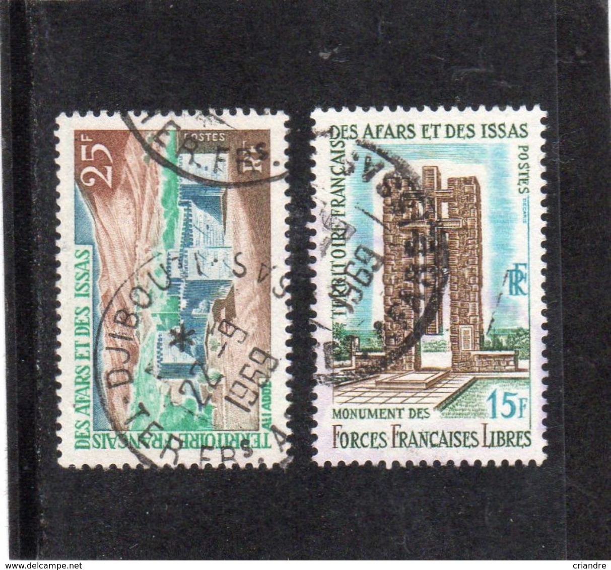 Afars Et Issas N°338 Et 347 Oblitérés - Used Stamps