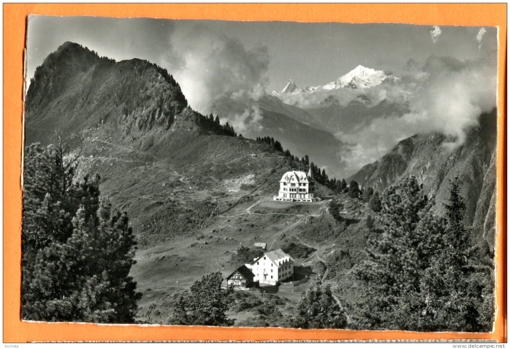 HB295, Riederfurka, Riederalp, Riederhorn, Matterhorn, Weisshorn, Cervin, 4913, édit. Klopfenstein, Circulée 1963 - Riederalp