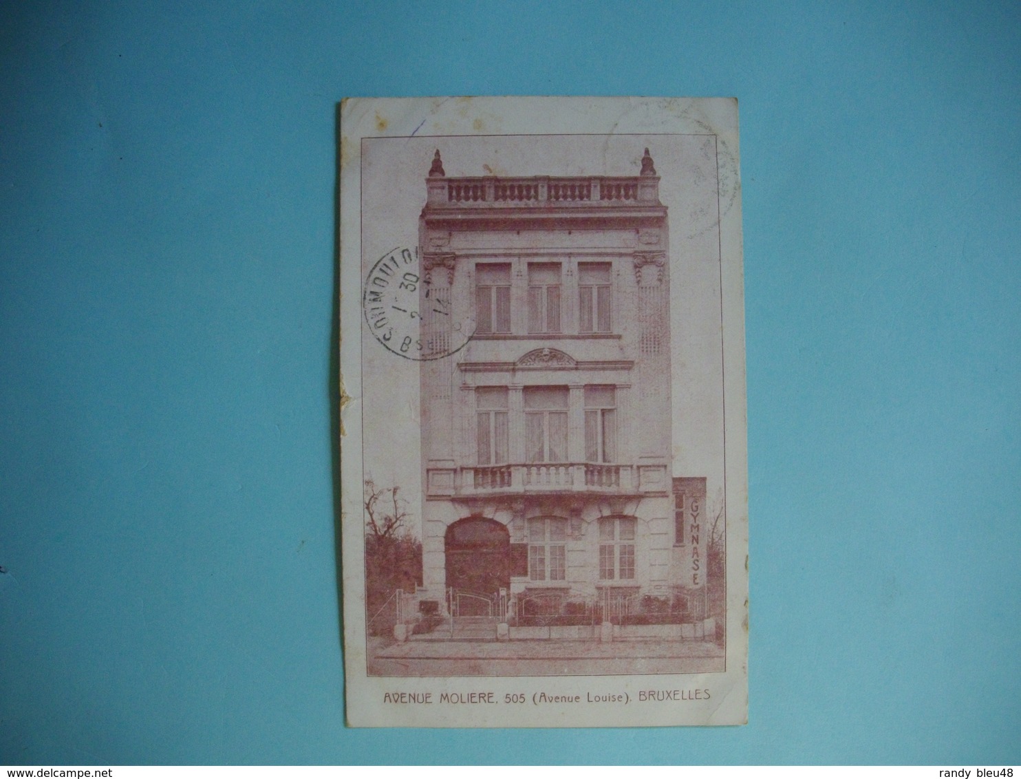 BRUXELLES  -  Avenue Molière - " Le Gymnase "  - Gymnastique Suédoise -  Escrime - Danse -  1913 -  BELGIQUE - Enseignement, Ecoles Et Universités