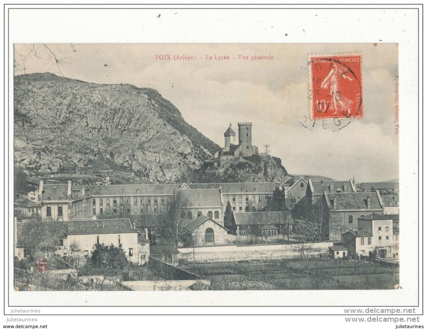 09 FOIX LE LYCEE VUE GENERALE CPA BON ETAT - Foix