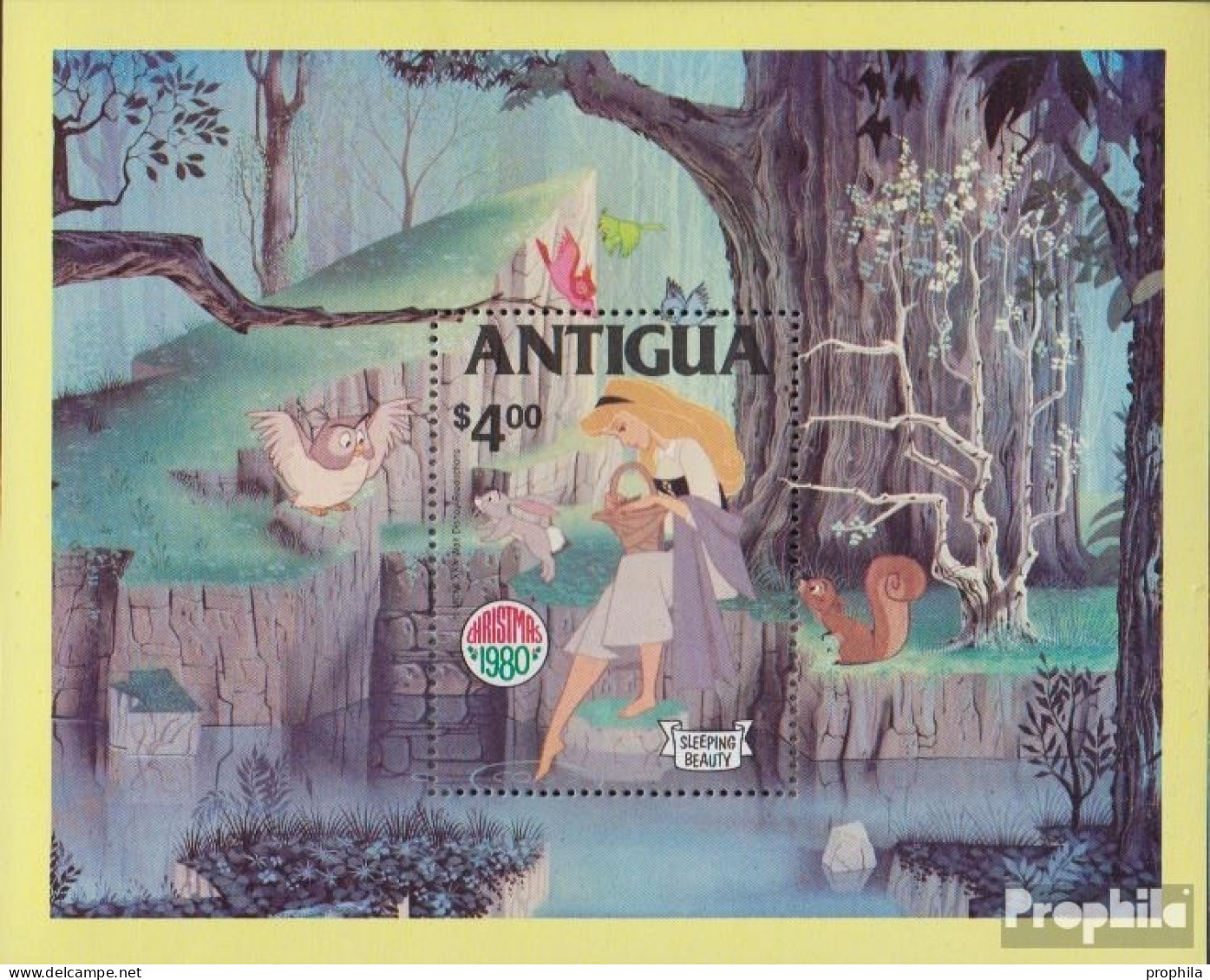 Antigua Block52 (kompl.Ausg.) Postfrisch 1980 Walt Disneys Dornröschen - Anguilla (1968-...)