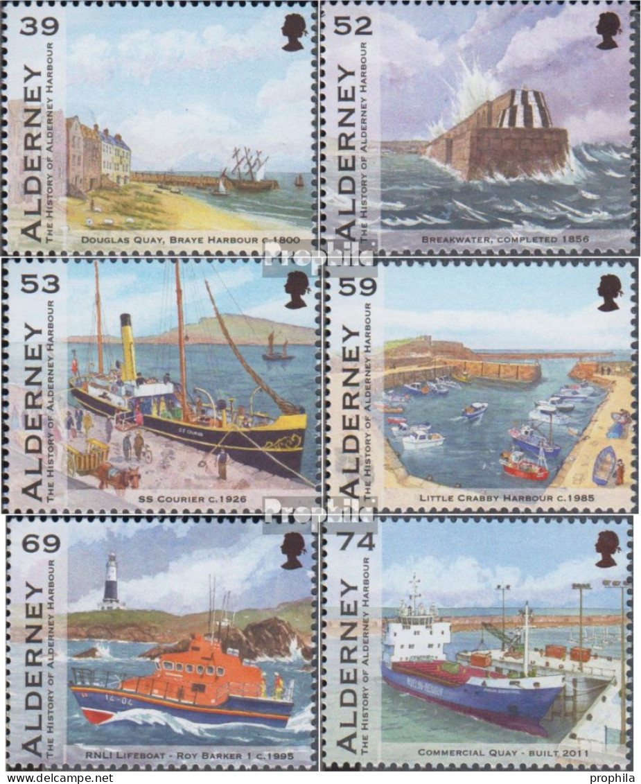 GB - Alderney 459-464 (kompl.Ausg.) Postfrisch 2012 Hafen - Alderney