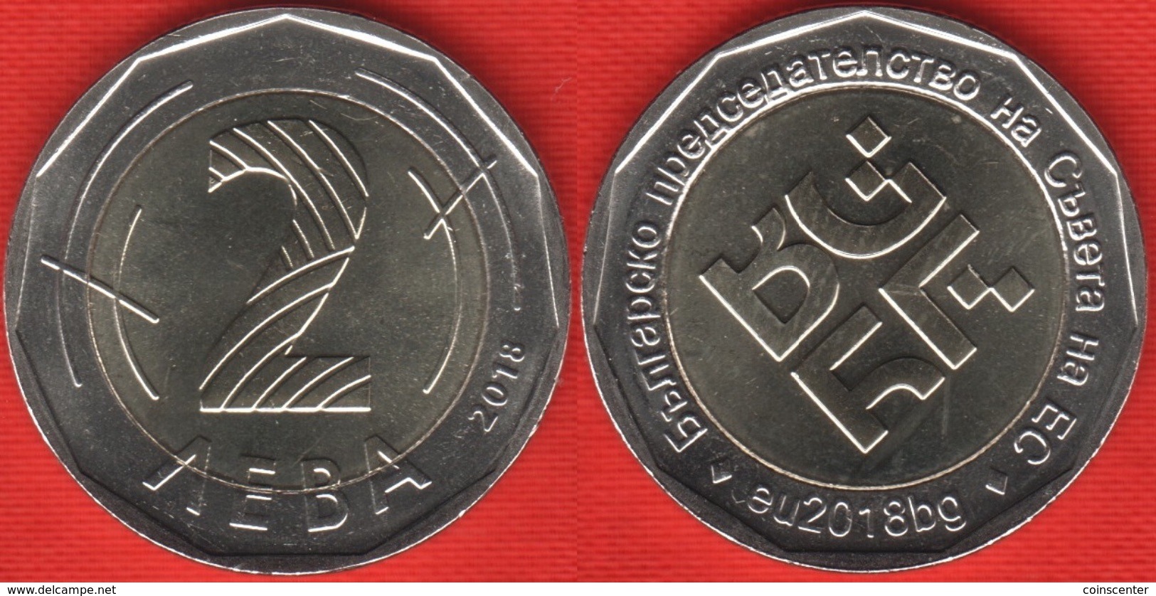 Bulgaria 2 Leva 2018 "Presidency Of The Council Of The EU" BiMetallic UNC - Bulgarie