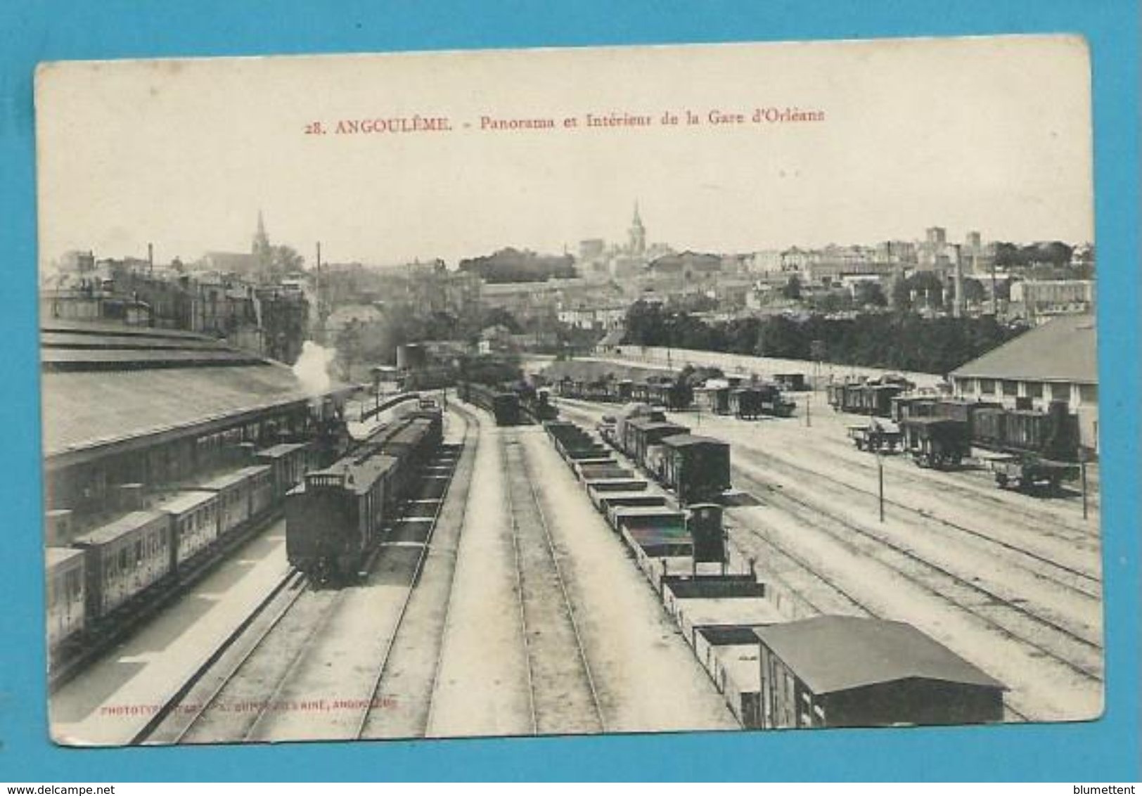 CPA 28 - Chemin De Fer Train Gare D'Orléans à ANGOULÊME 16 - Angouleme