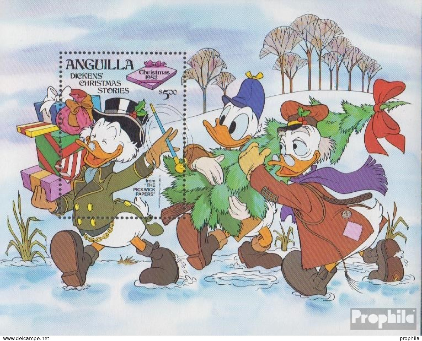 Anguilla Block52 (kompl.Ausg.) Postfrisch 1983 Weihnachten: Walt-Disney-Figuren - Anguilla (1968-...)