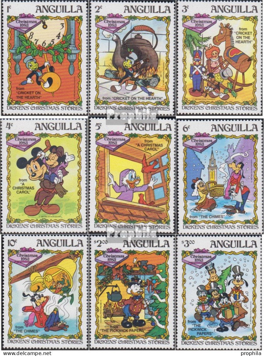 Anguilla 557-565 (kompl.Ausg.) Postfrisch 1983 Weihnachten: Walt-Disney-Figuren - Anguilla (1968-...)