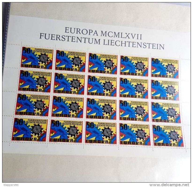 LIECHTENSTEIN LOT 12 KLEINBÖGEN Feuillet Bloc 1967 ** MNH SUPER ETAT - Blocs & Feuillets